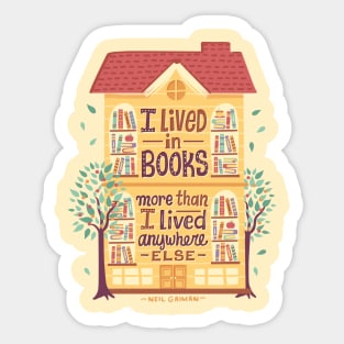 Lived in books Sticker